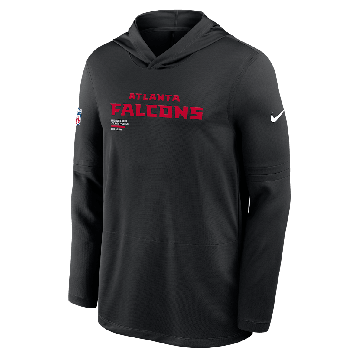 Atlanta Falcons Pure Fury Sideline Atlanta Falcons Pure Fury Sideline Men's Nike Dri-FIT NFL Long-Sleeve Hooded Top