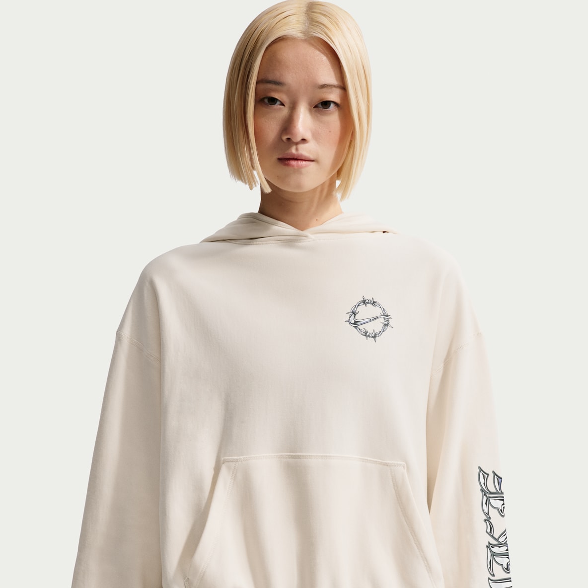 나이키 스포츠웨어 여성용 오버사이즈 프렌치 테리 그래픽 풀오버 후디