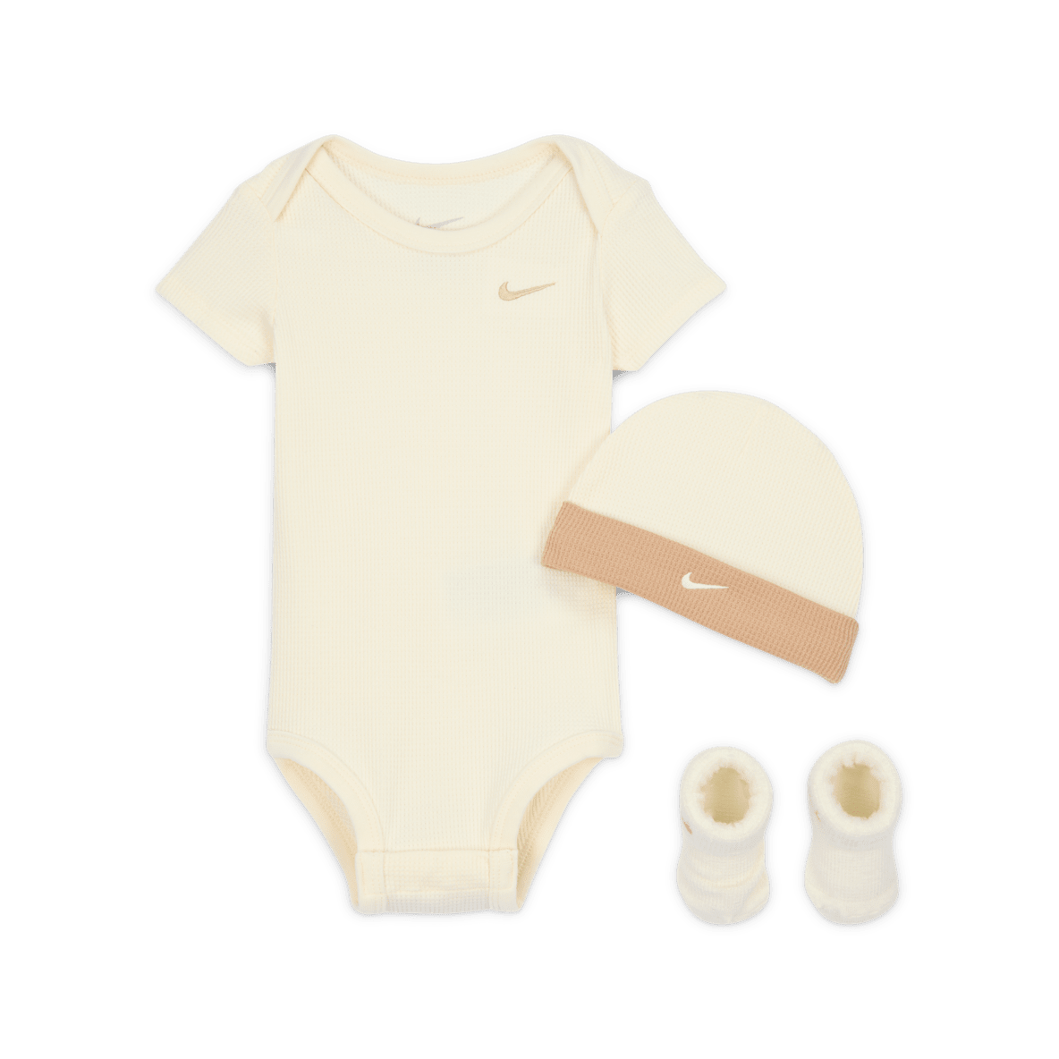 Nike Nike Baby (6-12M) Waffle Knit Bodysuit 3-Piece Set