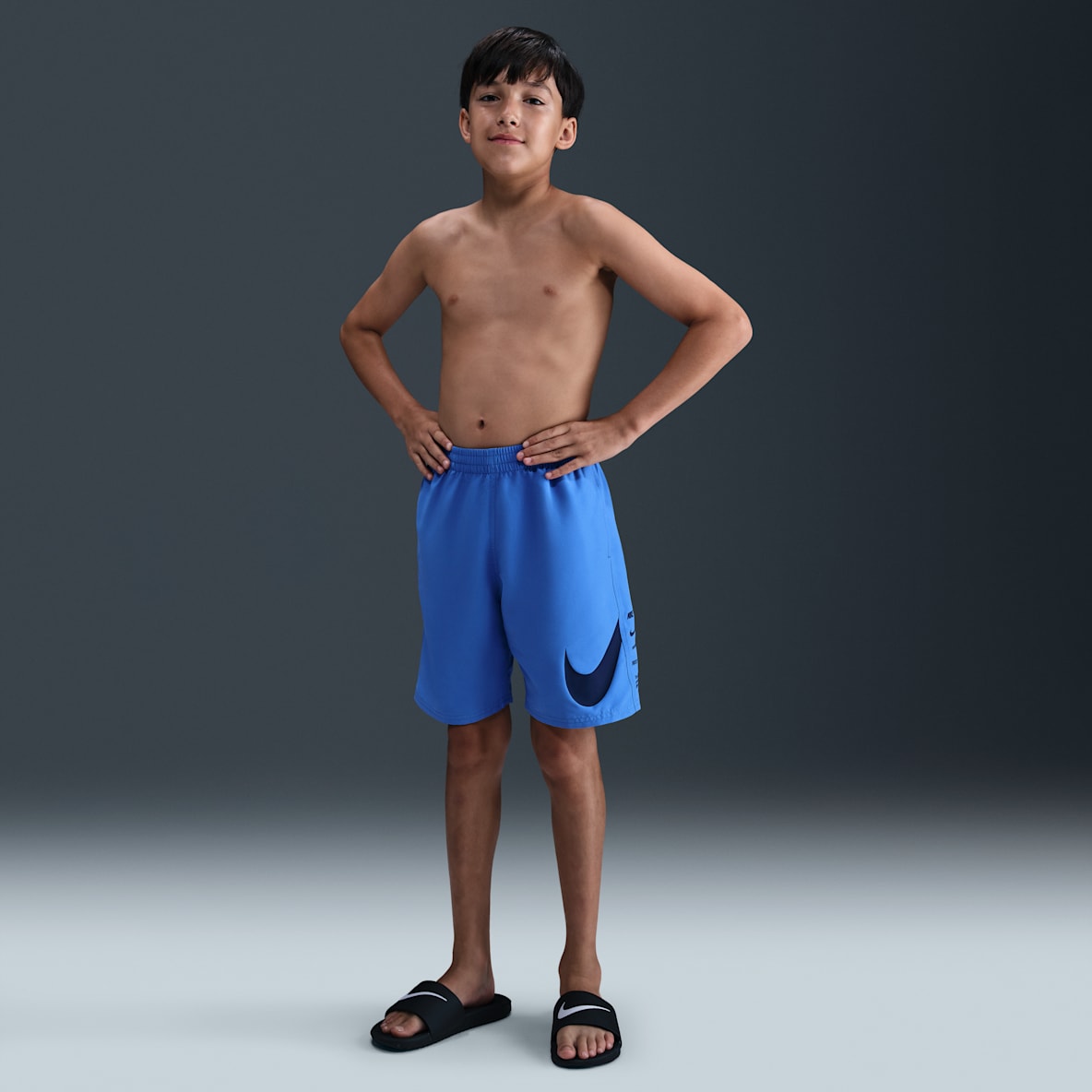 Natación Nike Breaker Shorts de playa o alberca de 18 cm con forro de ropa interior para niño talla grande
