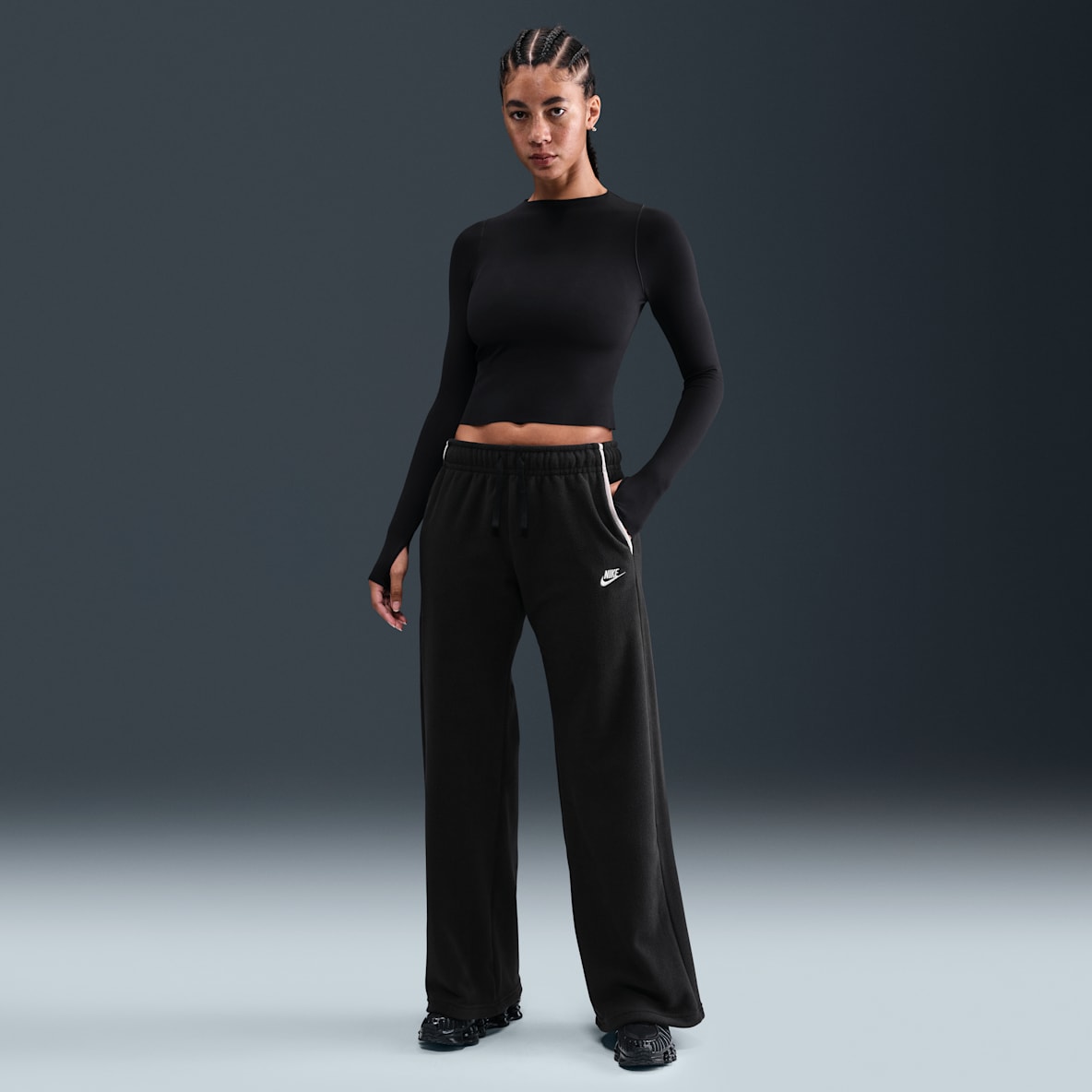 Nike Sportswear Club Fleece Nike Sportswear Club Fleece Women's Mid-Rise Wide-Leg Cozy Pants