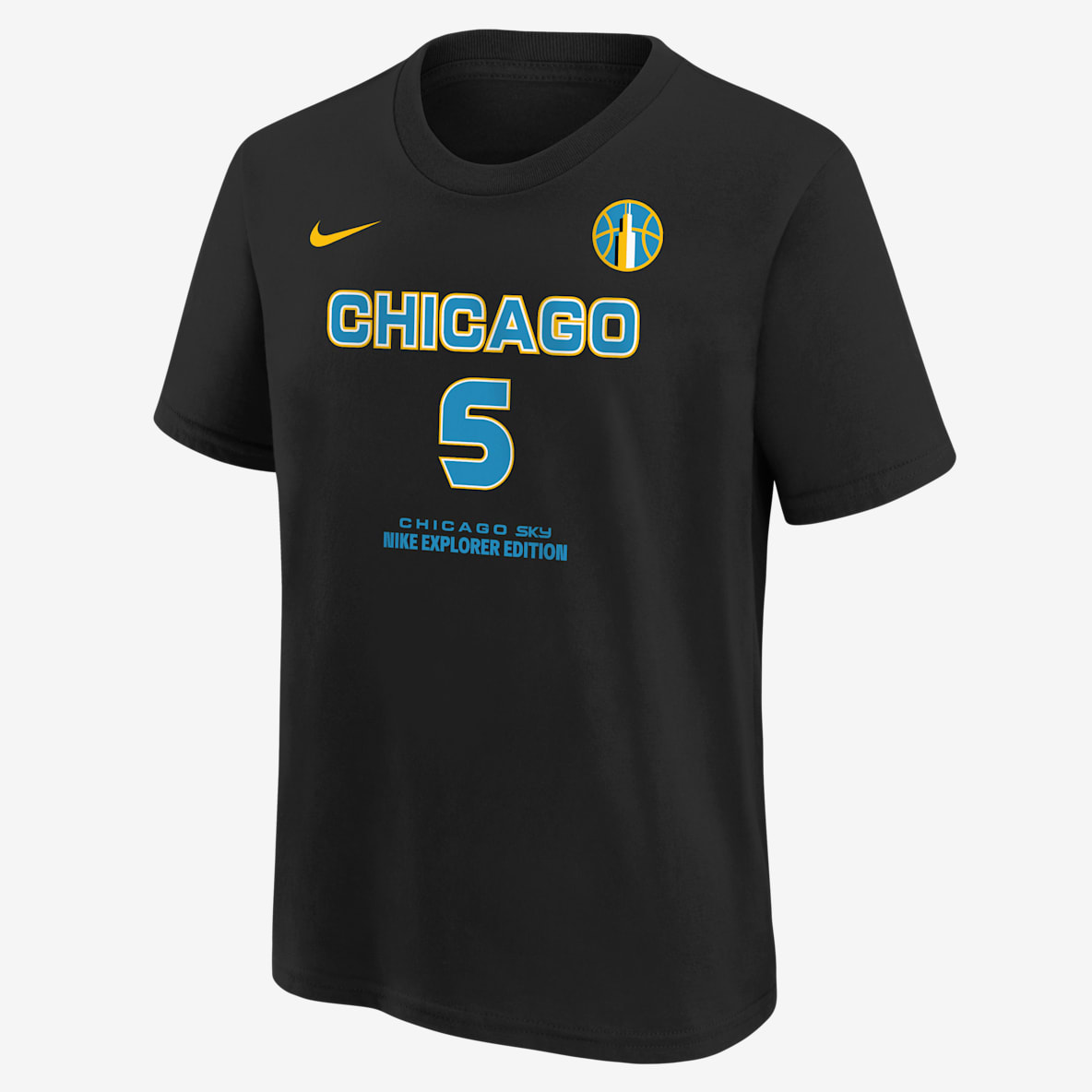 Angel Reese Chicago Sky Explorer Edition Angel Reese Chicago Sky Explorer Edition Playera Nike WNBA para niños talla grande