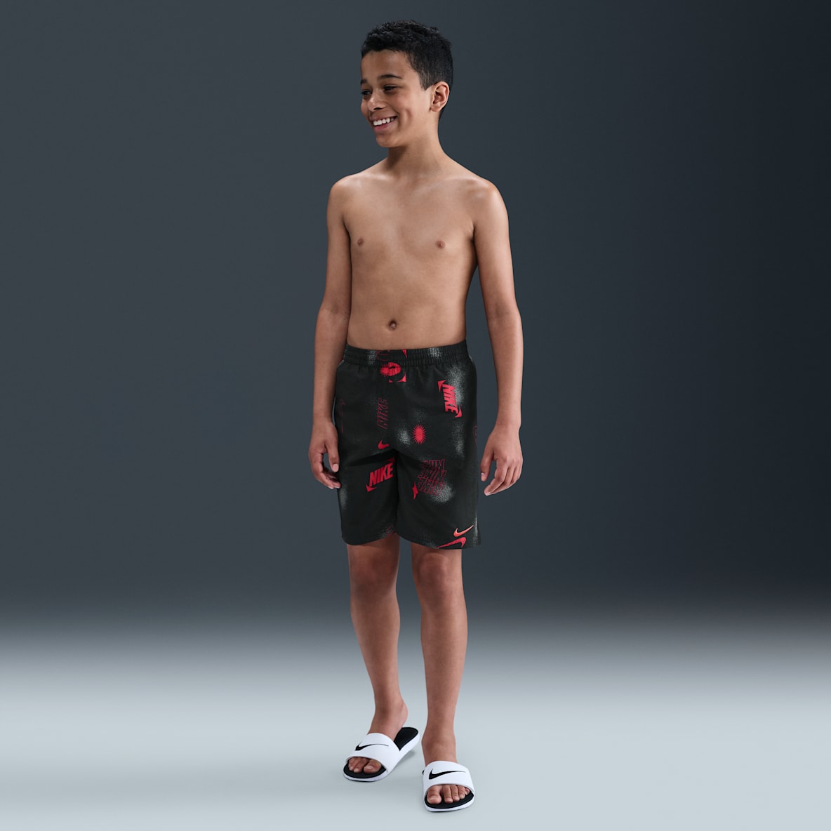 Nike Swim Breaker Nike Swim Breaker Shorts de vóleibol de 18 cm con forro de ropa interior para niño talla grande