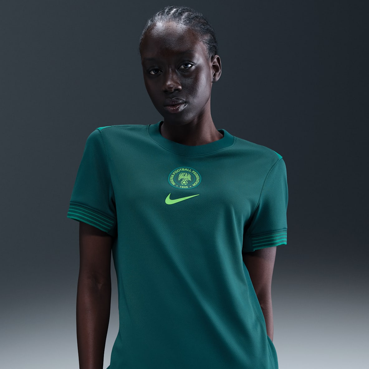 Nigeria 2025 Stadium Home (Women's Team) Women's Nike Dri-FIT Soccer Replica Jersey
