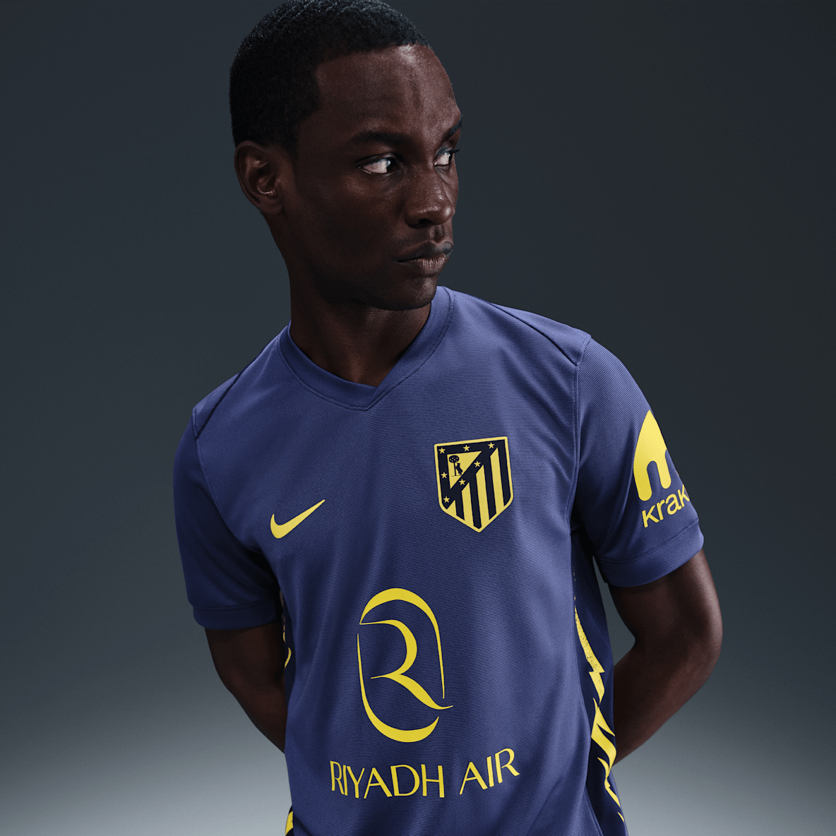 Atlético Madryt Stadium 2025/26 (wersja wyjazdowa) Atlético Madryt Stadium 2025/26 (wersja wyjazdowa) Męska koszulka piłkarska Nike Dri-FIT Replica
