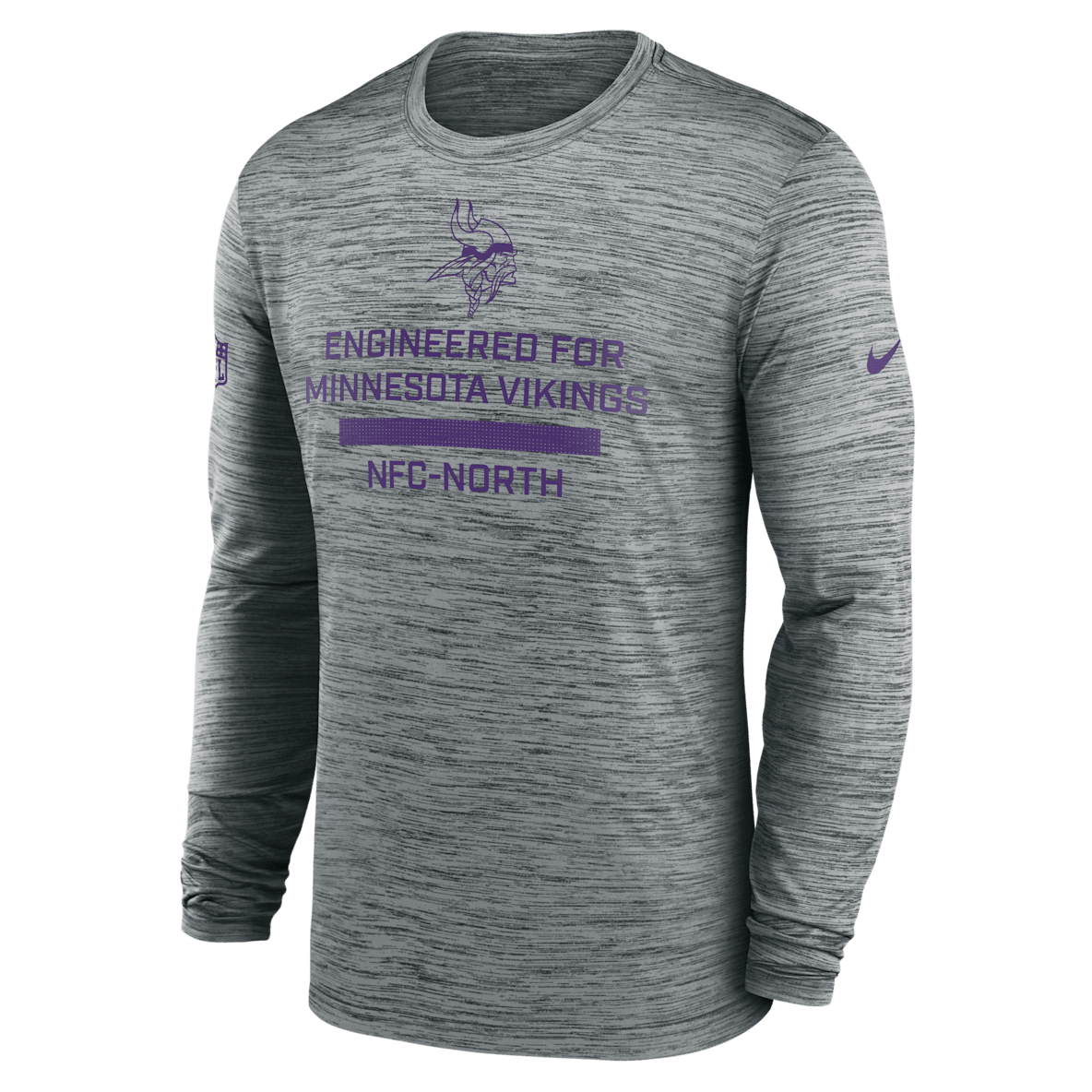 Minnesota Vikings Sideline Team Issue Velocity Men's Nike Dri-FIT NFL Long-Sleeve T-Shirt