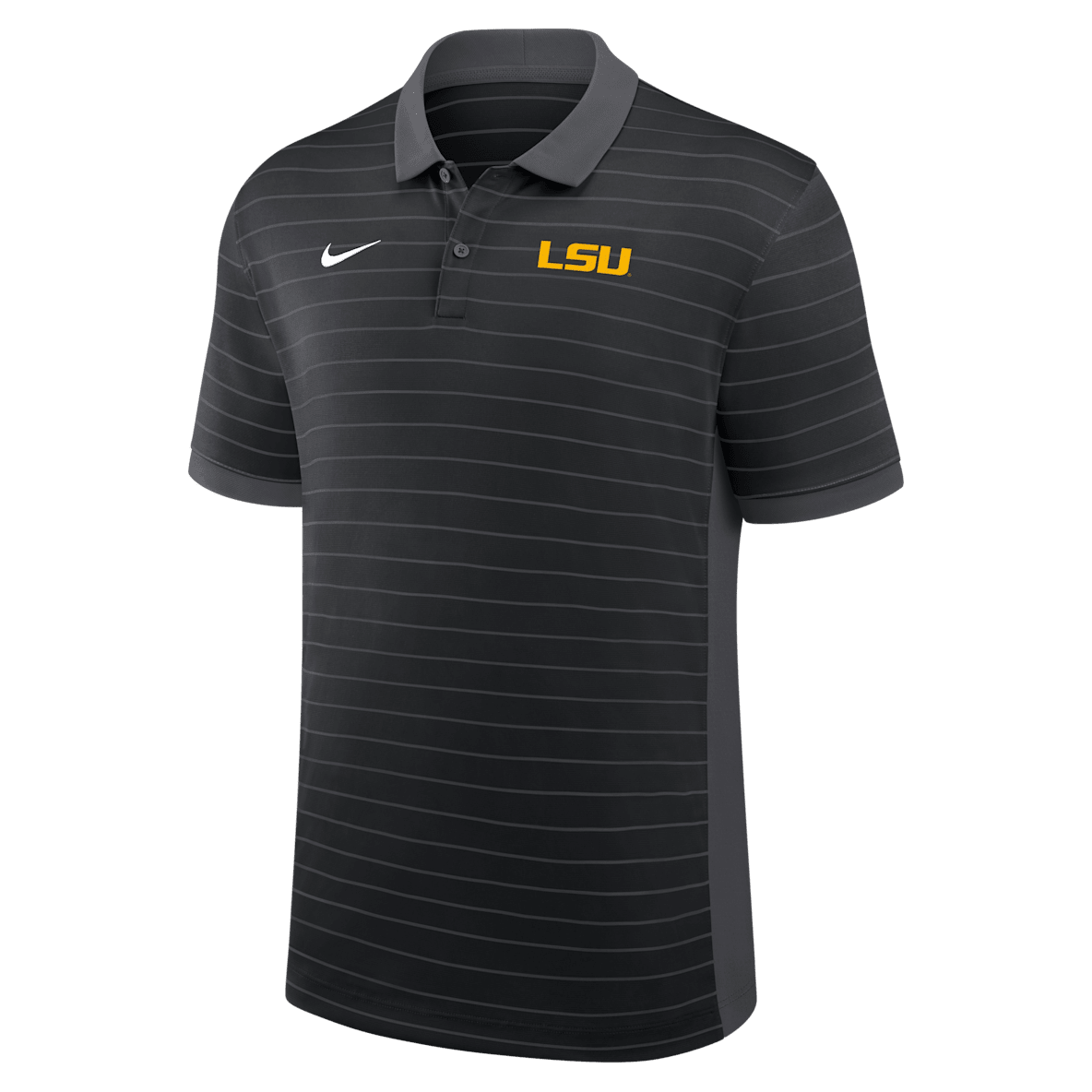 LSU Sideline Victory Stripe LSU Sideline Victory Stripe Men's Nike Dri-FIT College Polo