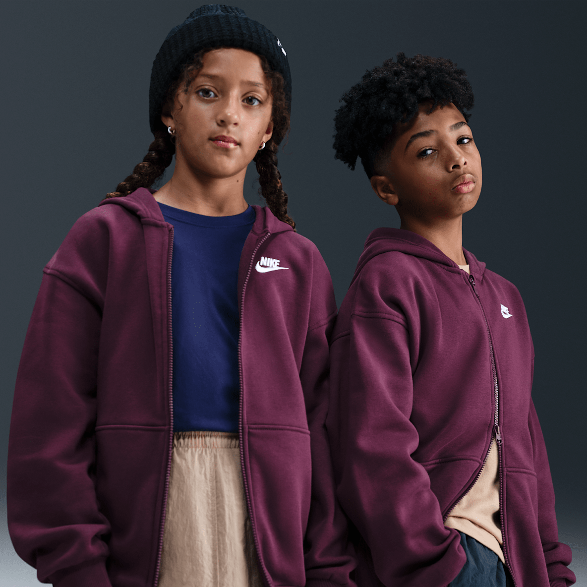 Nike Sportswear Club Fleece Nike Sportswear Club Fleece Big Kids' Oversized Full-Zip Hoodie