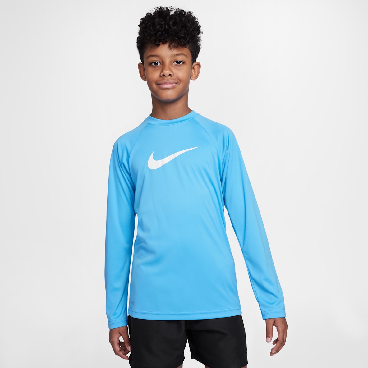 Nike Swim Solid Nike Swim Solid Playera de manga larga Hydroguard para niño talla grande