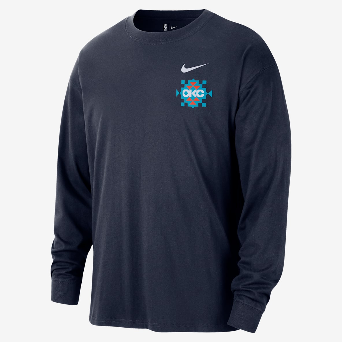 Oklahoma City Thunder Essential City Edition Men's Nike NBA Long-Sleeve T-Shirt