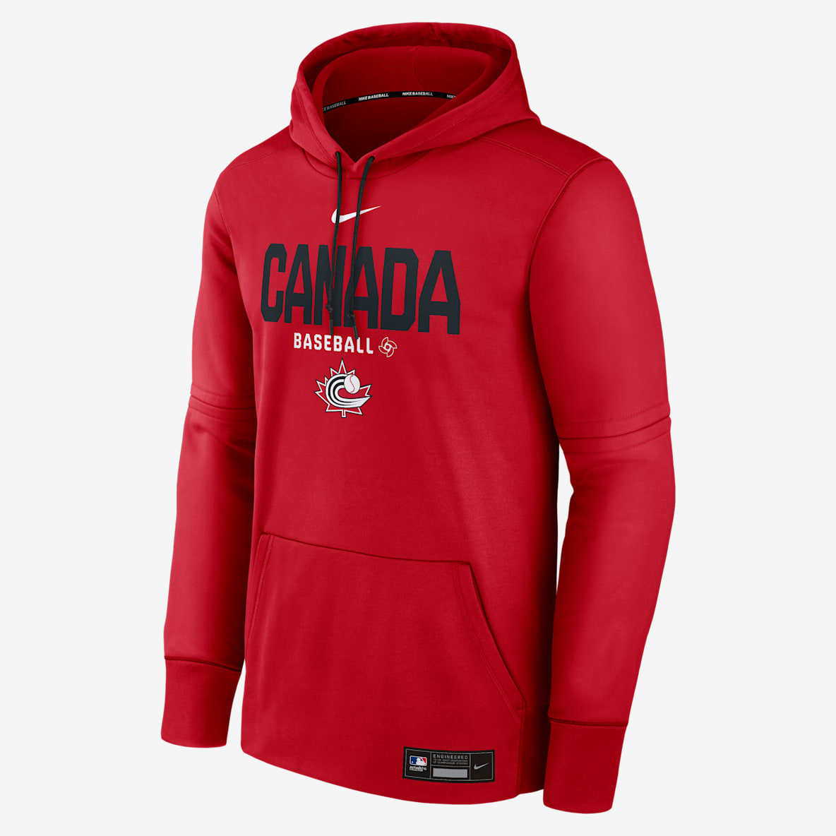 Canada National Baseball Team 2026 World Baseball Classic Authentic Collection Men's Nike Therma Pullover Hoodie