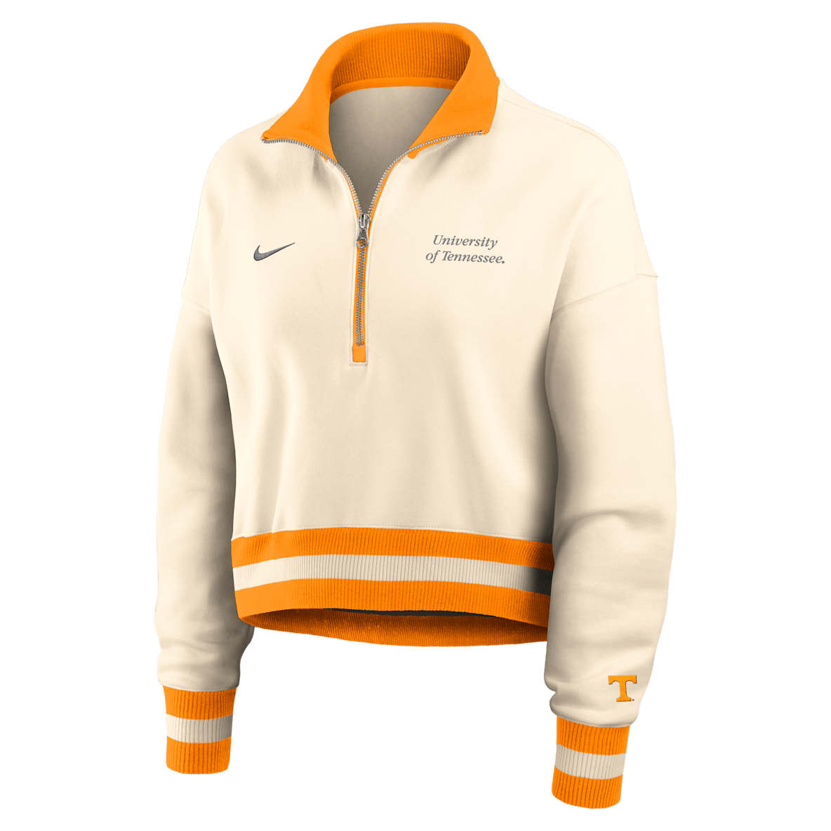 Tennessee Legacy Tennessee Legacy Women's Nike College Cropped 1/4-Zip Crew