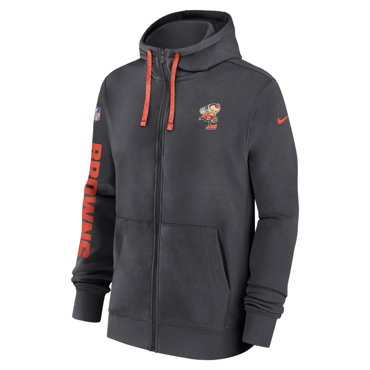 Cleveland Browns Sideline Team Issue Club Cleveland Browns Sideline Team Issue Club Men's Nike Full Zip Hoodie