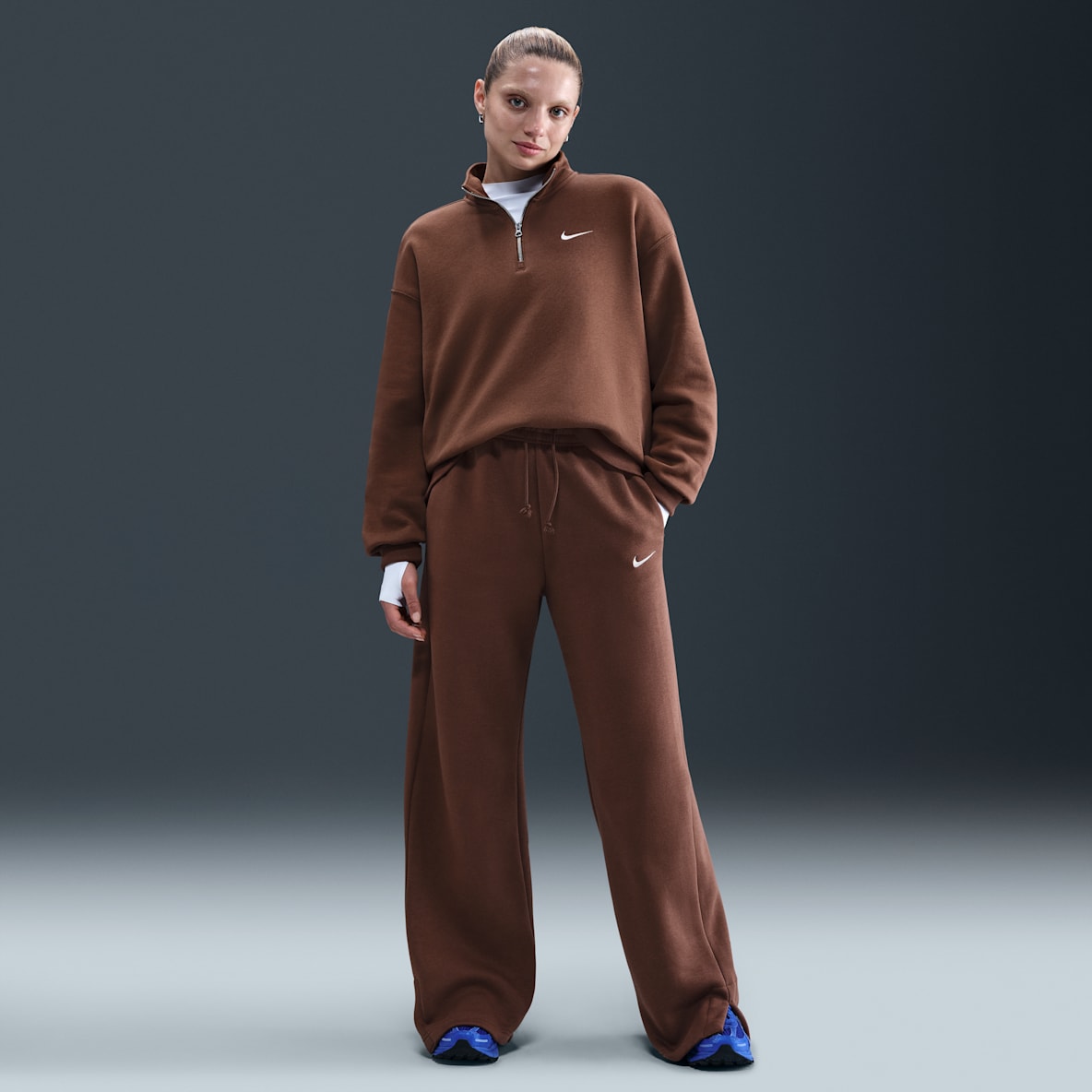 Nike Sportswear Phoenix Fleece Nike Sportswear Phoenix Fleece Pants de tiro alto de pierna amplia para mujer