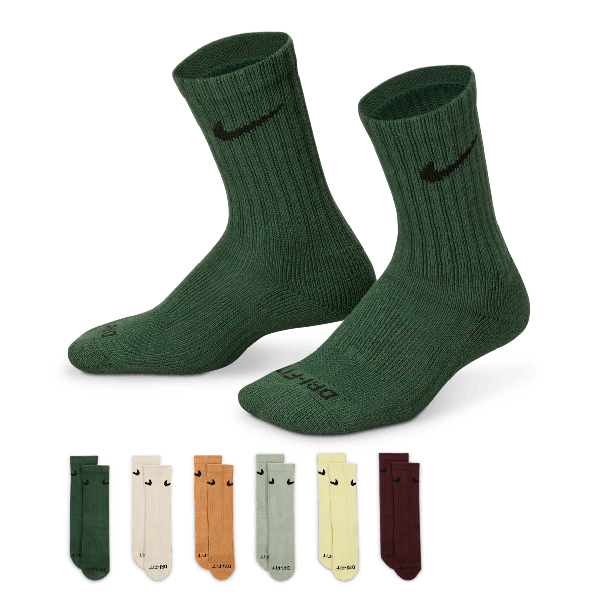 Nike Dri-FIT Performance Basics Nike Dri-FIT Performance Basics Calcetas para niños talla pequeña (6 pares)