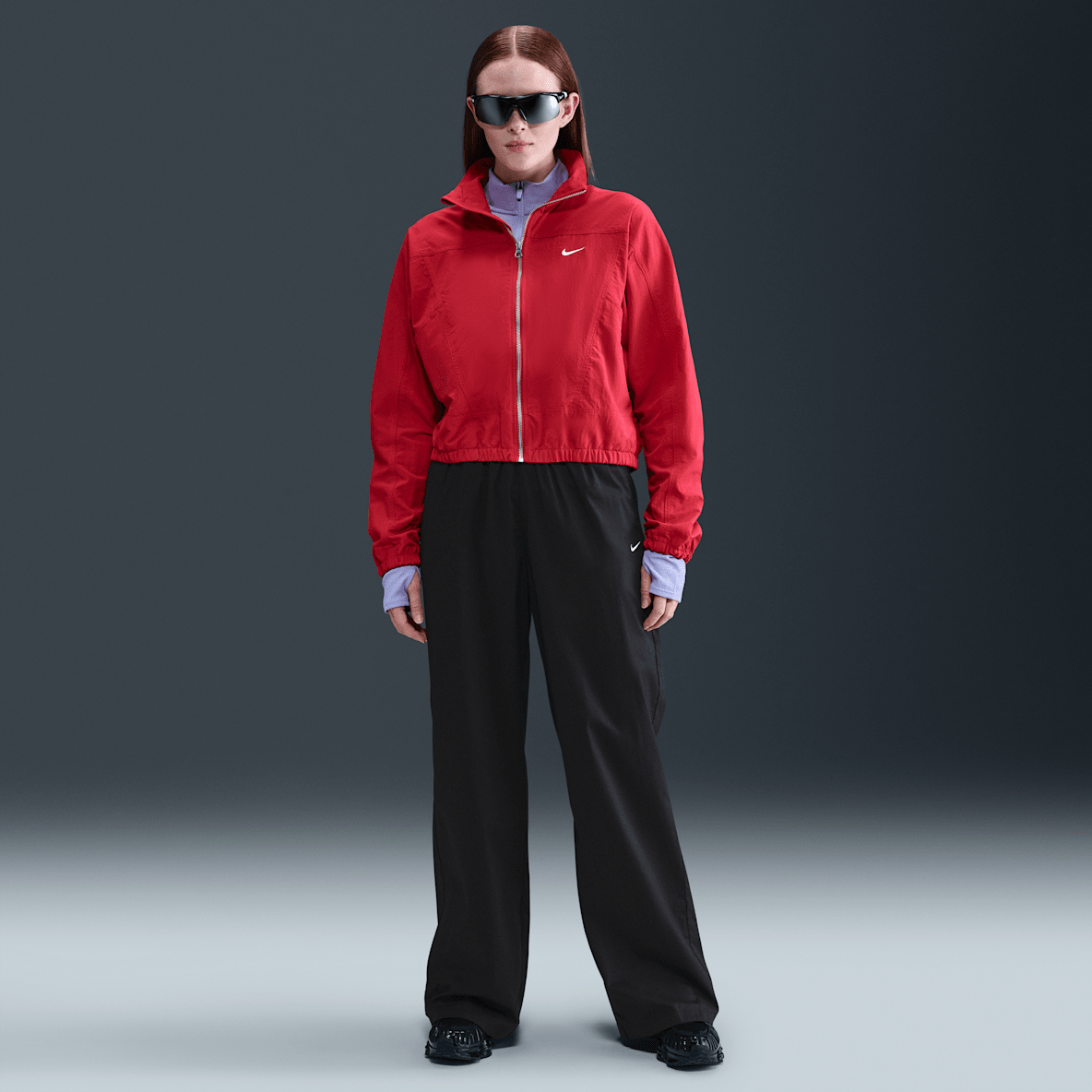 Nike Sportswear Chill Poplin Nike Sportswear Chill Poplin Pantalons amples de cintura alta amb vora oberta - Dona