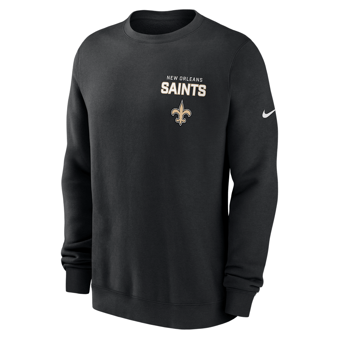 New Orleans Saints Draw Block Club New Orleans Saints Draw Block Club Men's Nike NFL Pullover Crew