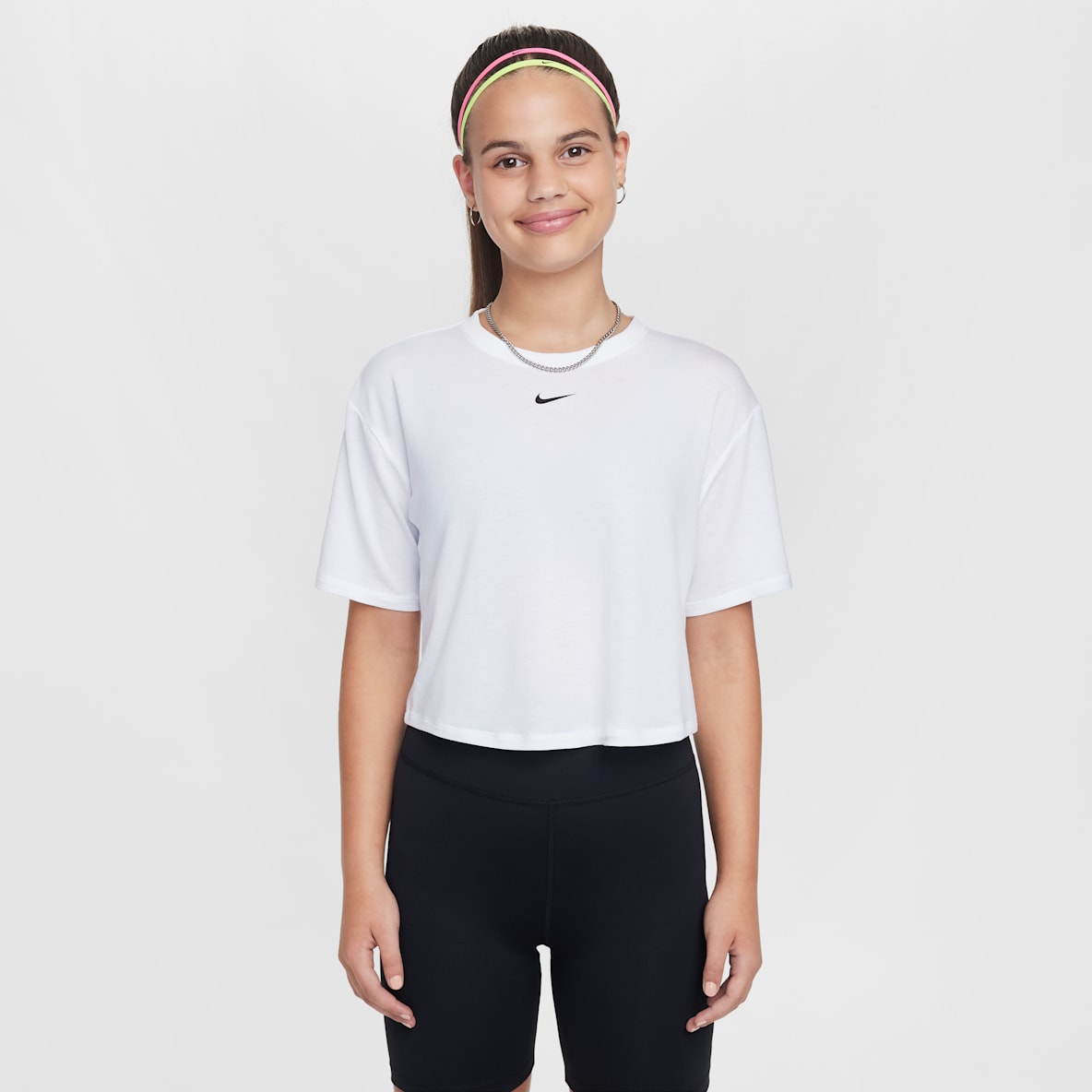 Nike One Relaxed Nike One Relaxed Older Kids' (Girls') Dri-FIT Short-Sleeve Top