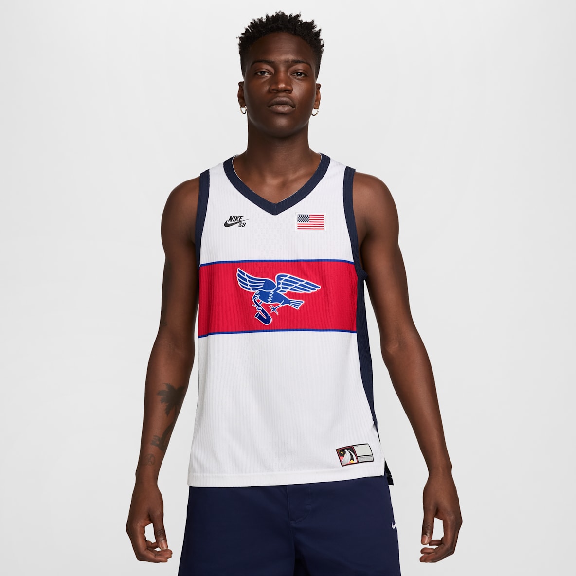 ナイキ SB USA メンズ Dri-FIT ADV スリーブレス スケートボードジャージー