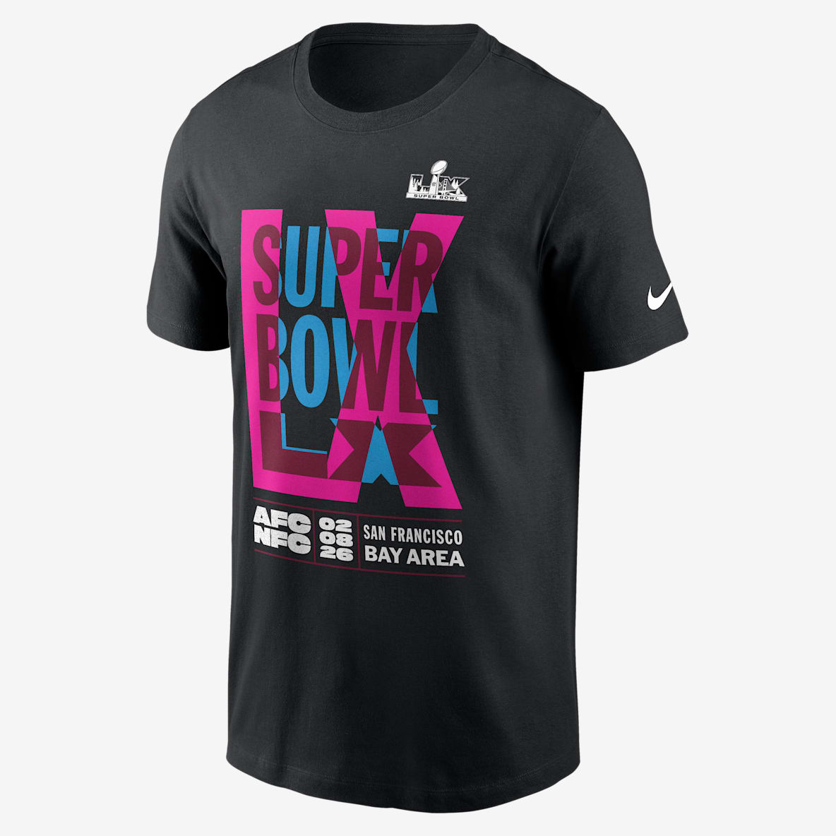 Super Bowl LX Playera Nike NFL Essential para hombre