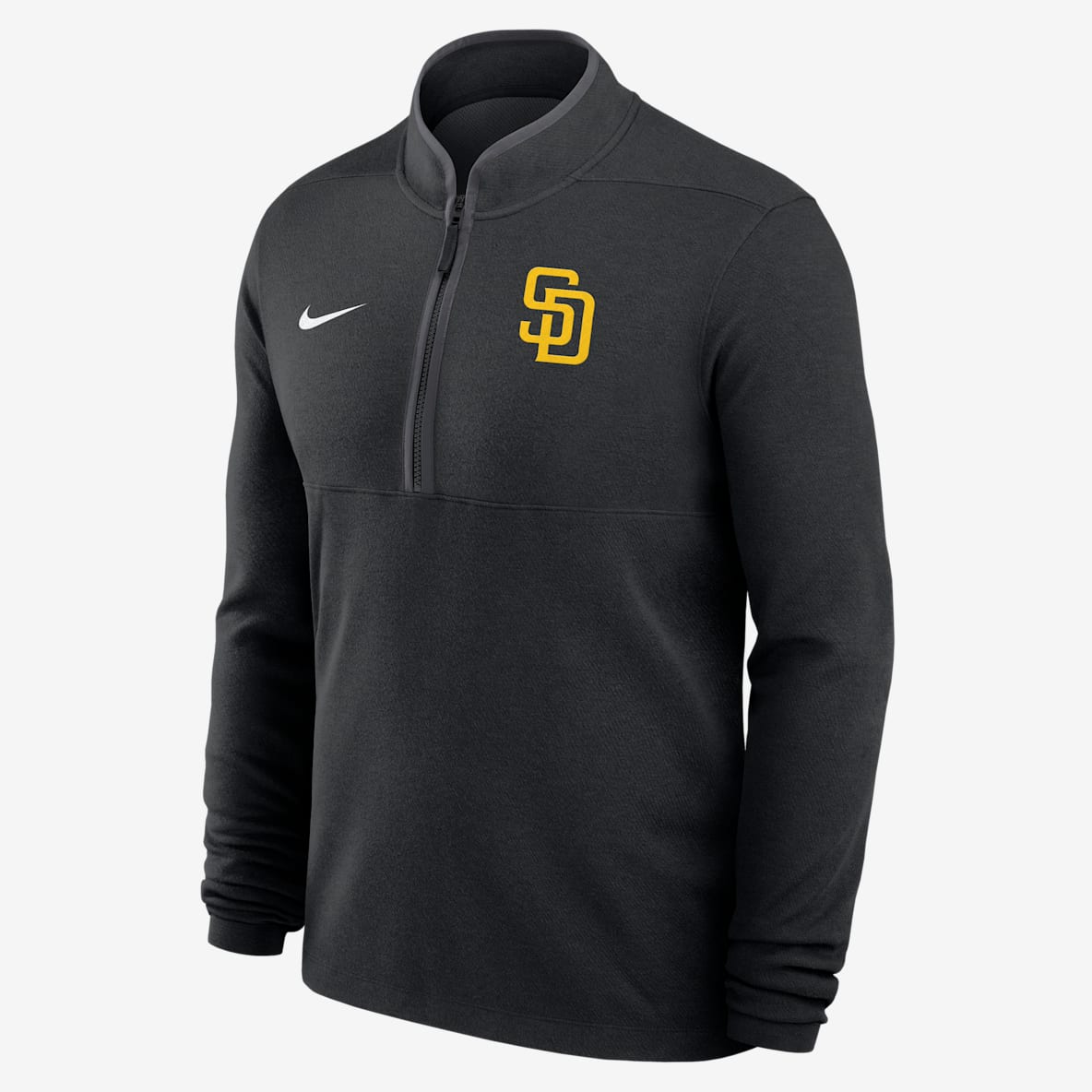 San Diego Padres Victory Men's Nike Dri-FIT MLB 1/2-Zip Long-Sleeve Top