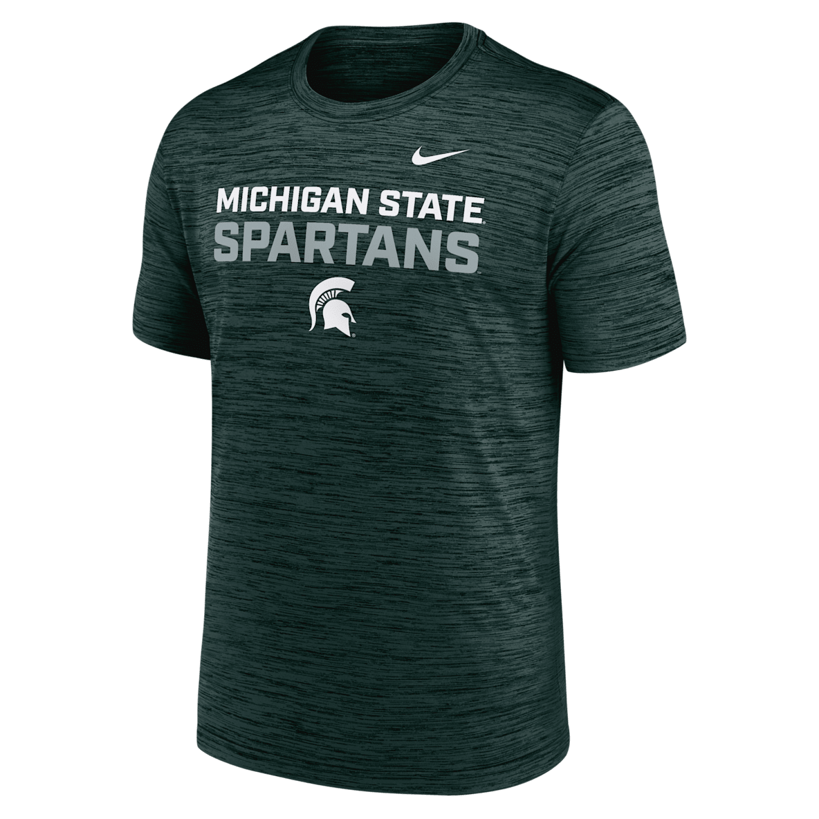 Michigan State Campus Center Stack Velocity Michigan State Campus Center Stack Velocity Men's Nike Dri-FIT College T-Shirt