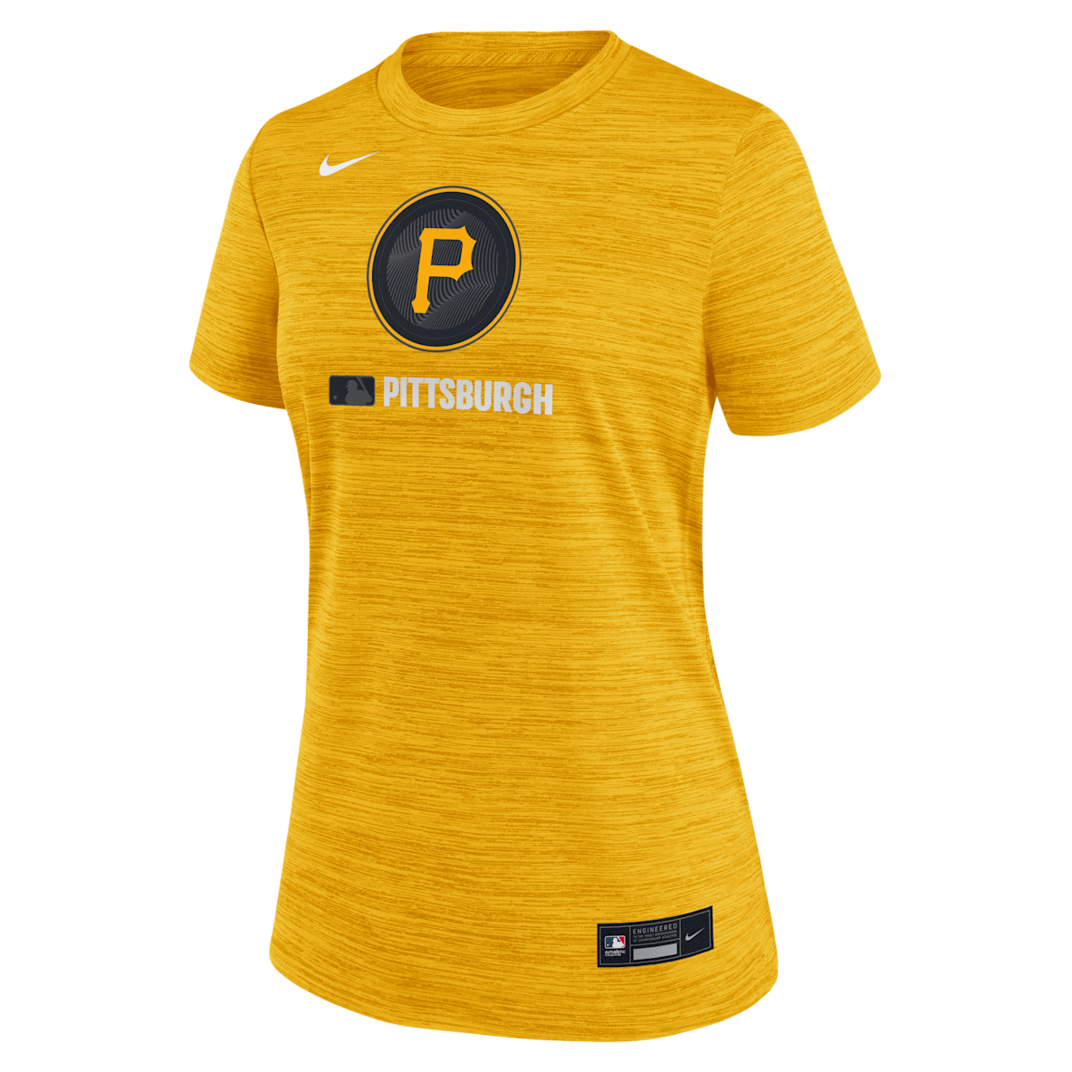 Pittsburgh Pirates Authentic Collection City Connect Velocity Pittsburgh Pirates Authentic Collection City Connect Velocity Women's Nike Dri-FIT MLB T-Shirt