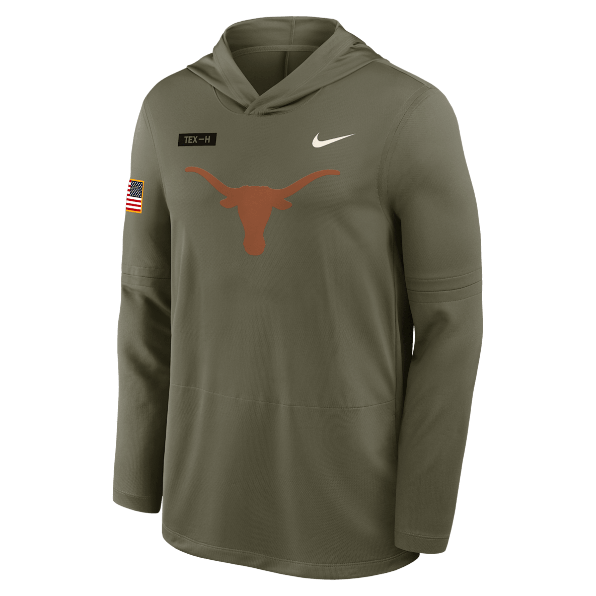 Texas 2025 Military Appreciation Texas 2025 Military Appreciation Men's Nike Dri-FIT College Long-Sleeve Hooded Top