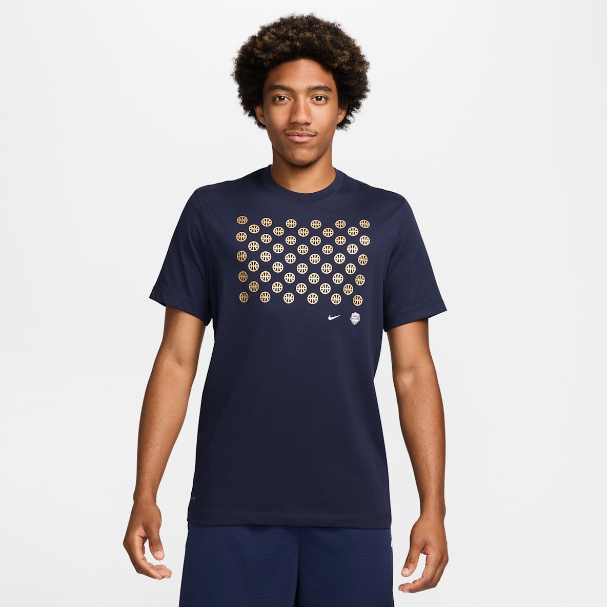USA USA Basket-t-shirt Nike för män