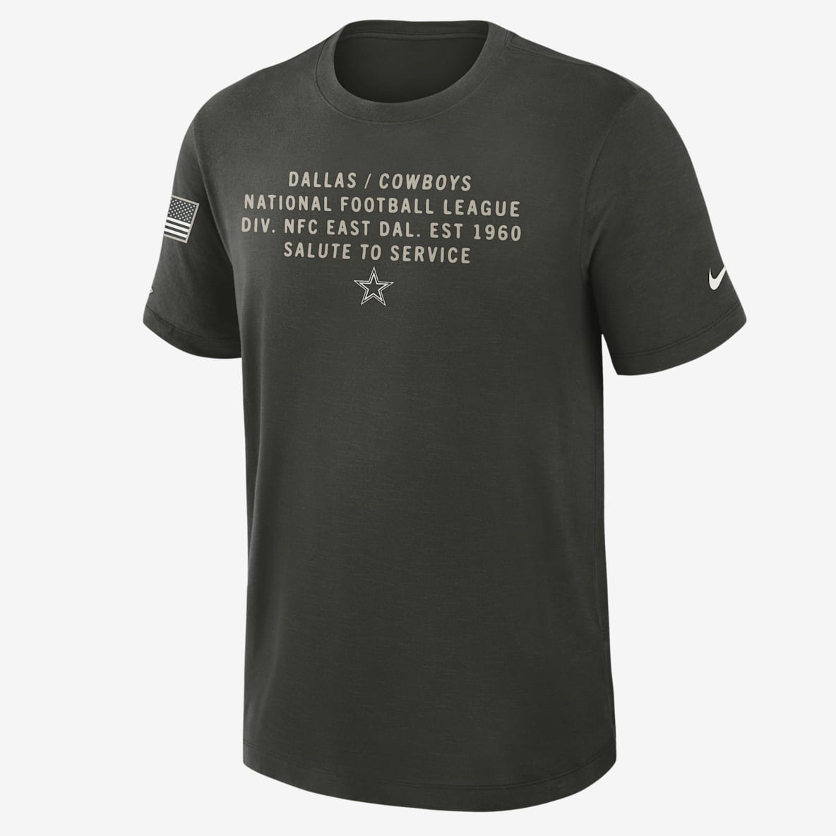 Dallas Cowboys Salute to Service Slub Dallas Cowboys Salute to Service Slub Men's Nike Dri-FIT NFL T-Shirt