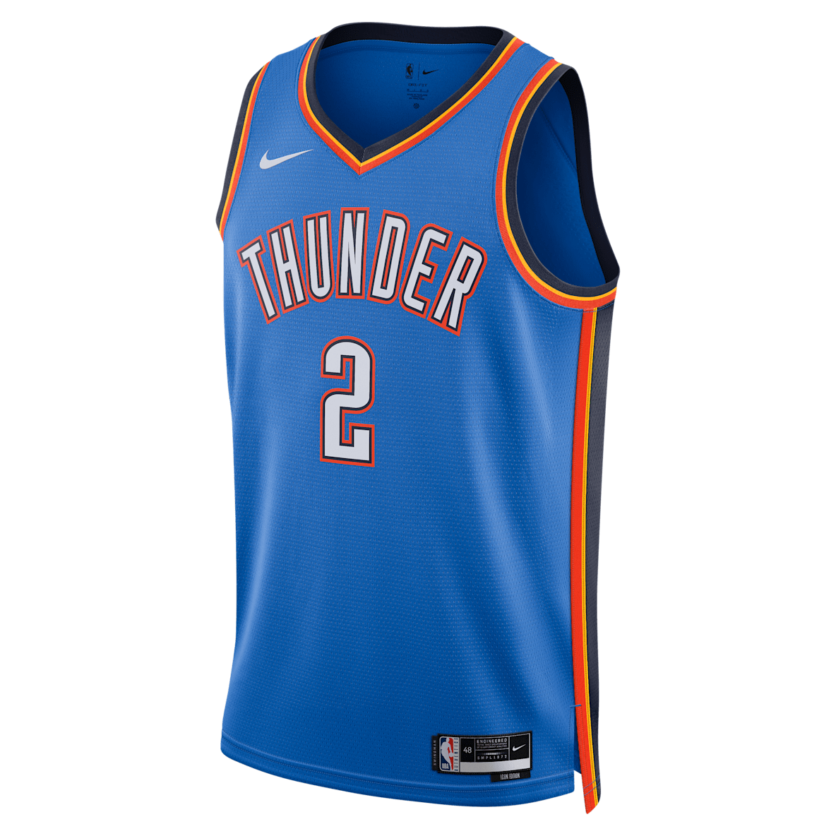 Oklahoma City Thunder Icon Edition Oklahoma City Thunder Icon Edition Jersey Nike Dri-FIT de la NBA Swingman para hombre