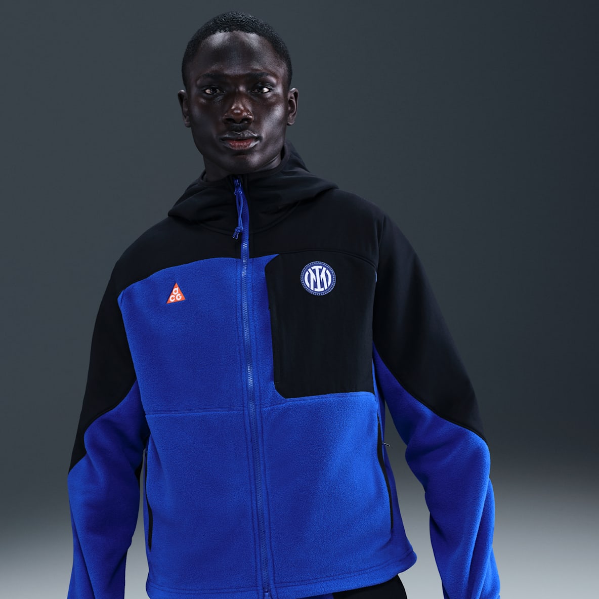 Inter Mailand "Wolf Tree" Plus SE Nike ACG Fußball-Hoodie mit durchgehendem Reißverschluss