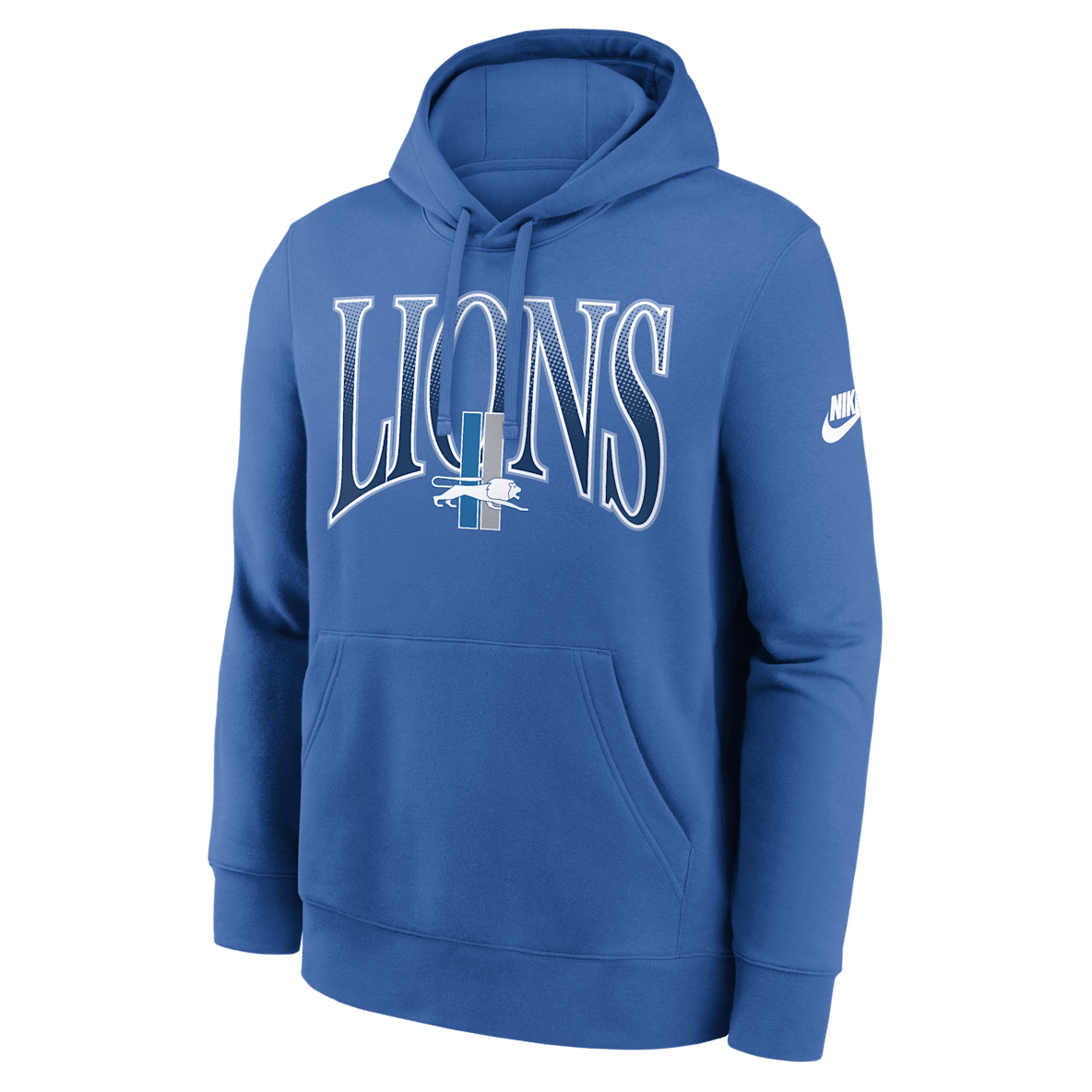 Detroit Lions Rewind Club Detroit Lions Rewind Club Sudadera con gorro sin cierre Nike de la NFL para hombre