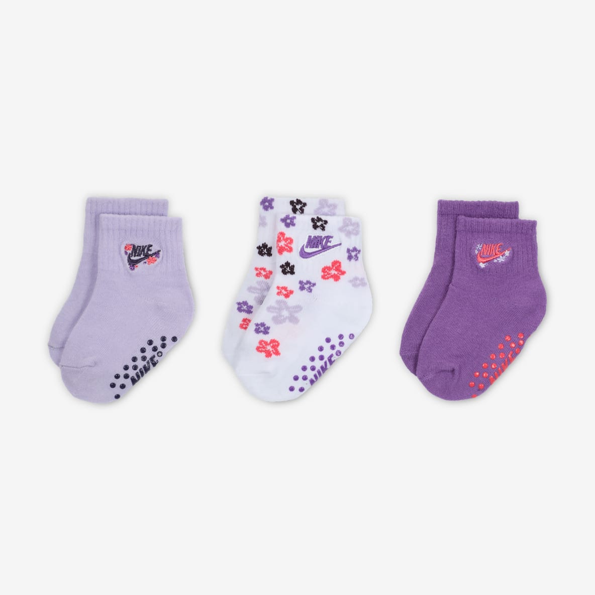 Nike Fresh Cut Nike Fresh Cut Baby (12–24M) Gripper Socks (3 Pairs)