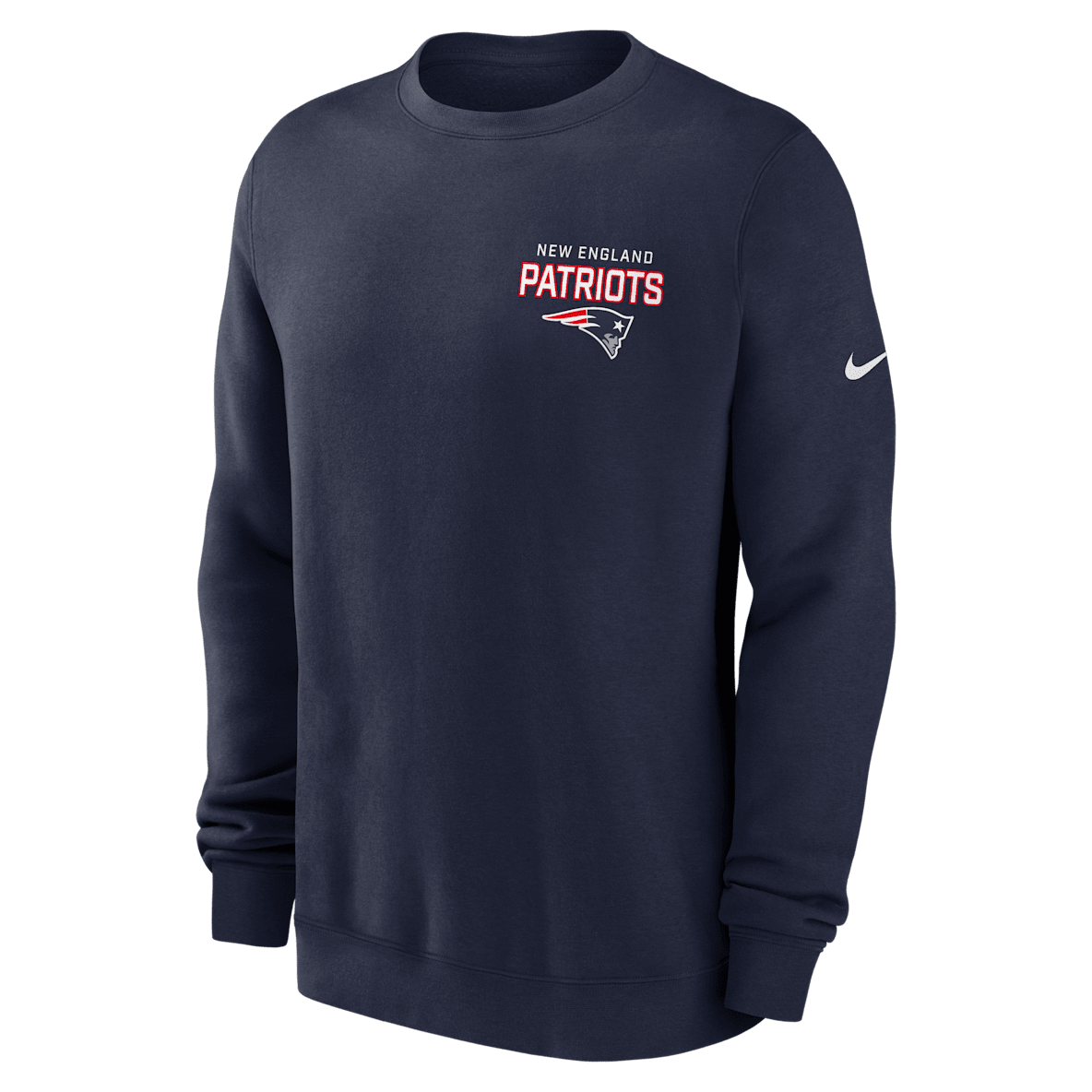 New England Patriots Draw Block Club New England Patriots Draw Block Club Men's Nike NFL Pullover Crew