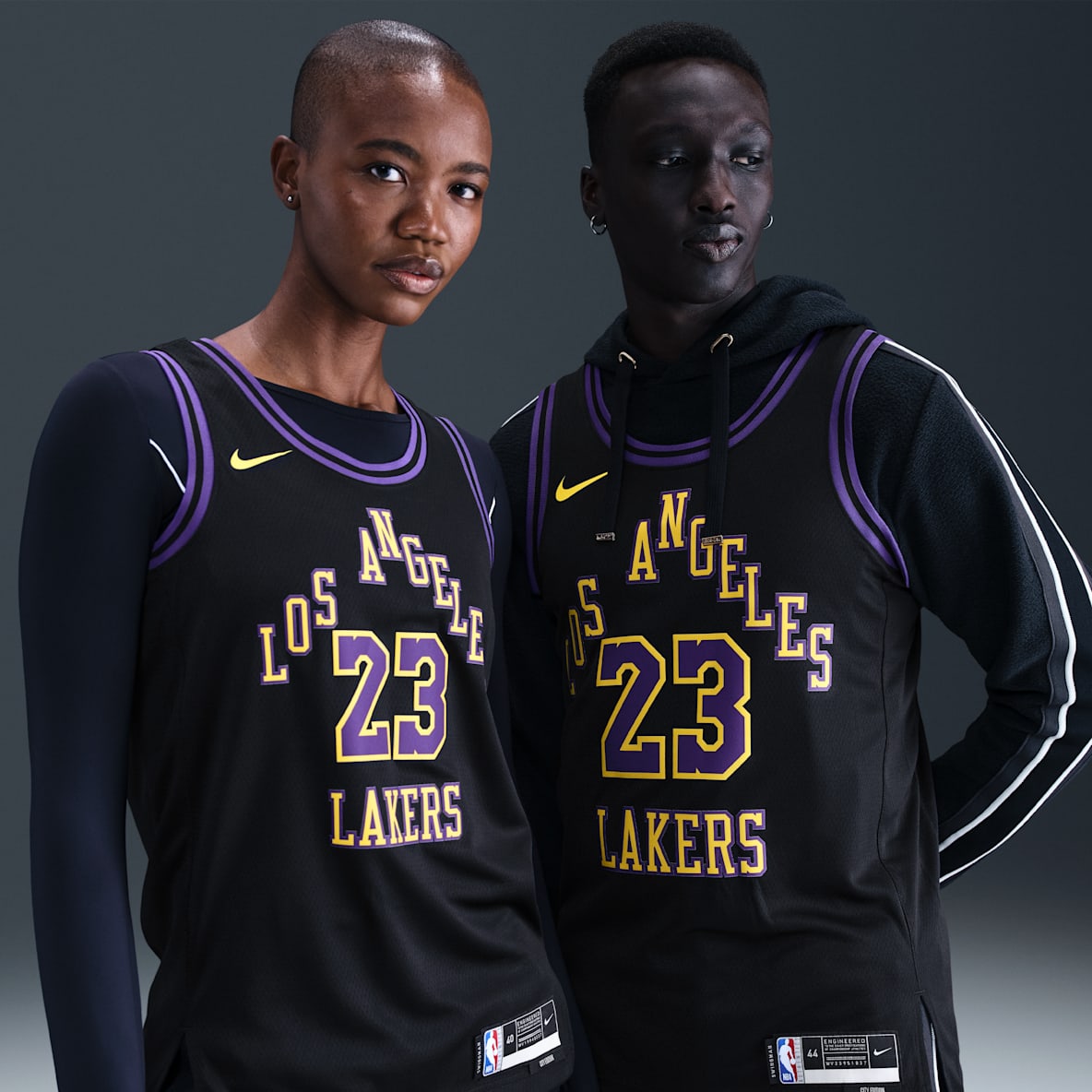Lebron James Los Angeles Lakers City Edition Lebron James Los Angeles Lakers City Edition Nike Dri-FIT NBA Swingman-drakt til herre