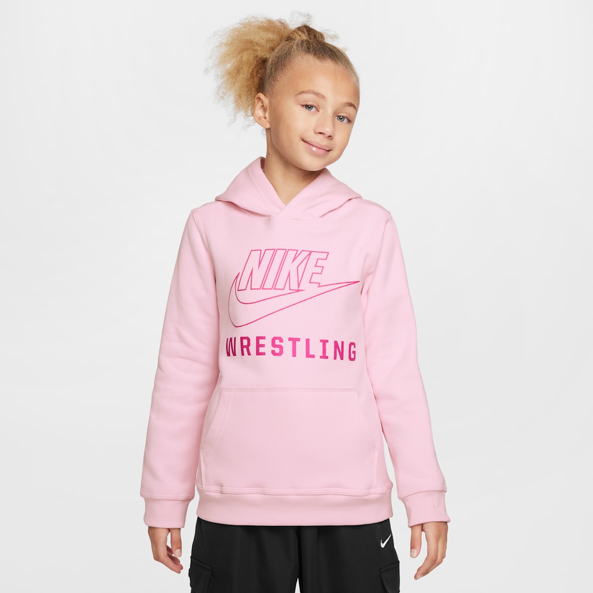 Nike Nike Sudadera con gorro sin cierre de lucha para niños talla grande