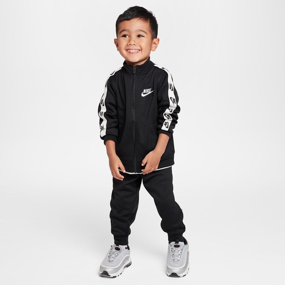 Nike Dri-FIT Nike Dri-FIT Conjunto de 2 piezas de cierre completo y cinta con logotipos infantil