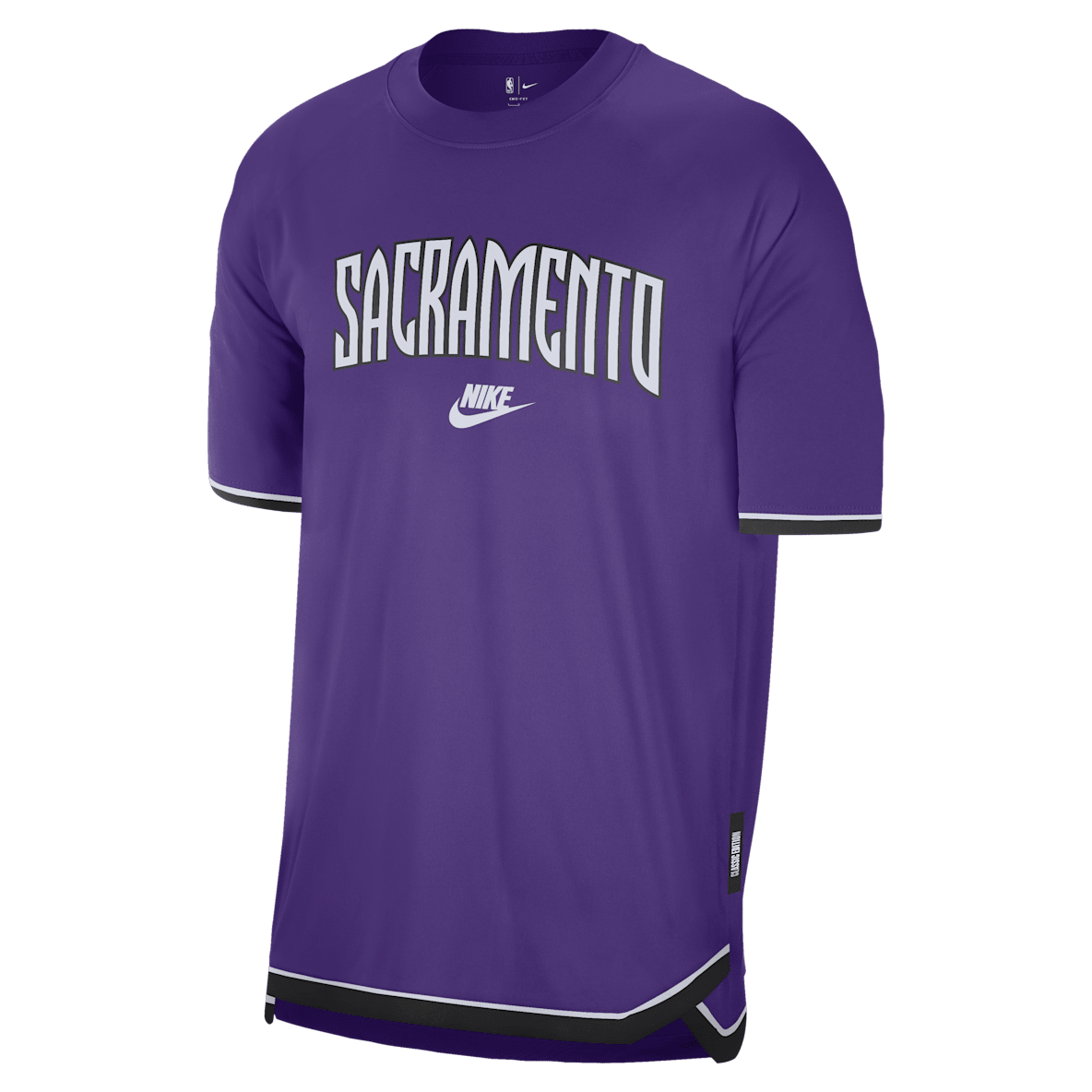Sacramento Kings Hardwood Classics Sacramento Kings Hardwood Classics Men's Nike Dri-FIT NBA Short-Sleeve Pregame Top