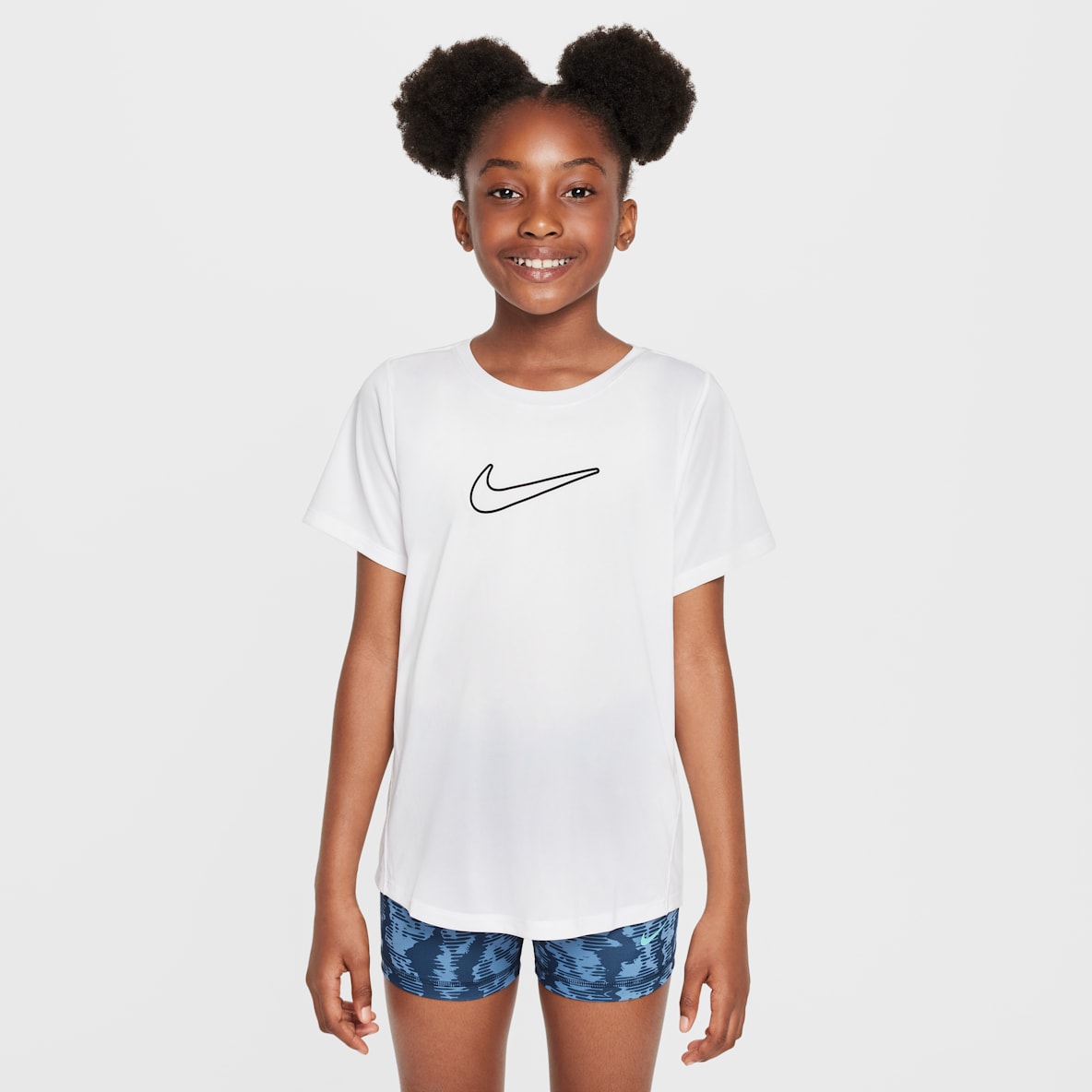 Nike One Fitted Nike One Fitted Older Kids' (Girls') Dri-FIT Short-Sleeve Top