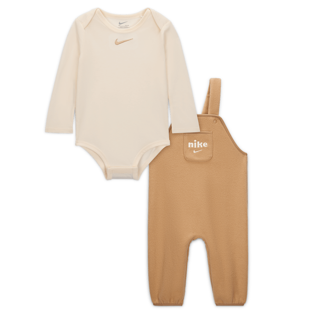 Nike Nike Baby (12-24M) Plush Fleece Overalls 2-Piece Set