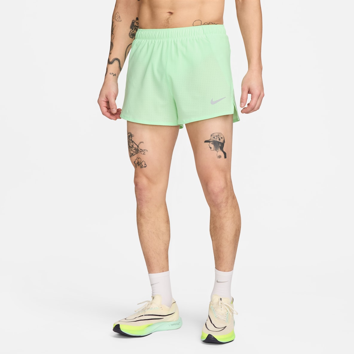 ナイキ ファスト ナイキ ファスト メンズ Dri-FIT 8cm ランニングショートパンツ (インナー付き)