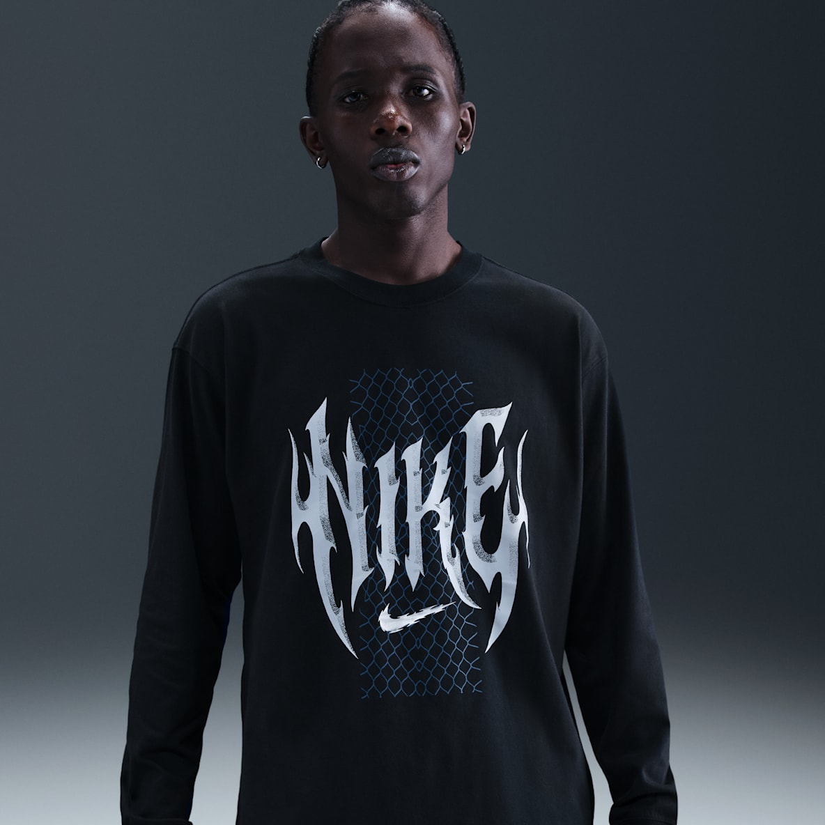 Nike Nike Langærmet basketball-T-shirt til mænd
