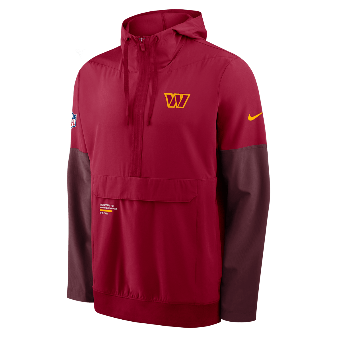 Washington Commanders Well Rounded Anorak Men's Nike NFL 1/2-Zip Hooded Jacket