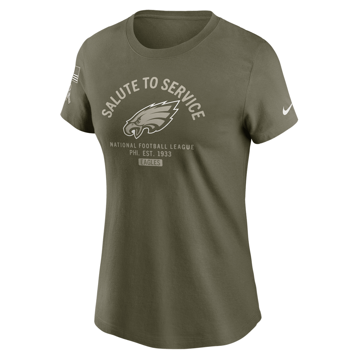 San Francisco 49ers Salute to Service Sideline San Francisco 49ers Salute to Service Sideline Playera Nike de la NFL para mujer