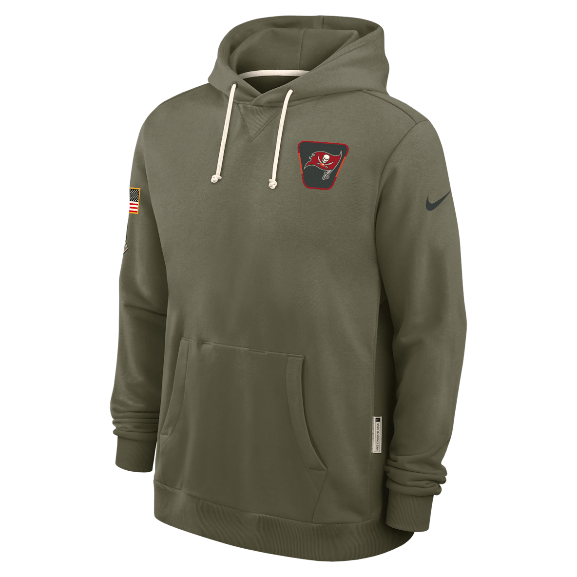 Tampa Bay Buccaneers Salute to Service Sideline Dominant Force Men's Nike Dri-FIT NFL Pullover Hoodie