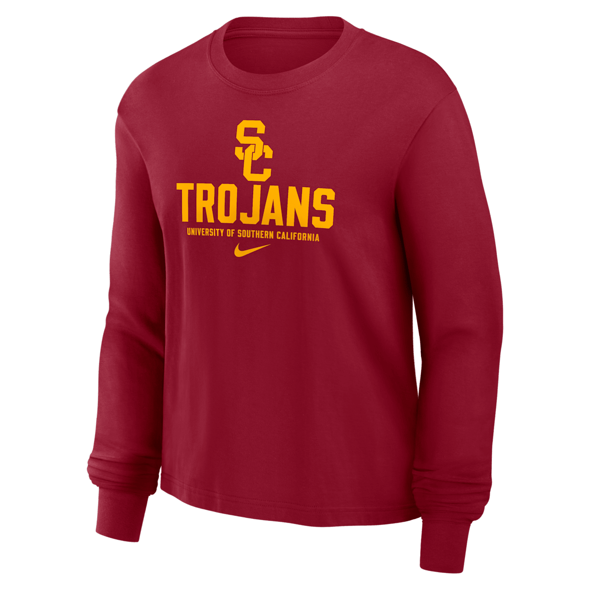USC Trojans Primetime University Boxy USC Trojans Primetime University Boxy Women's Nike College Long-Sleeve T-Shirt
