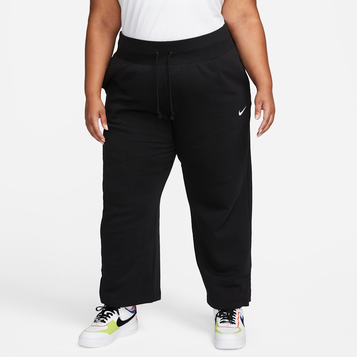 Nike Sportswear Phoenix Fleece Nike Sportswear Phoenix Fleece Joggingbroek met hoge taille en wijde pijpen voor dames (Plus Size)