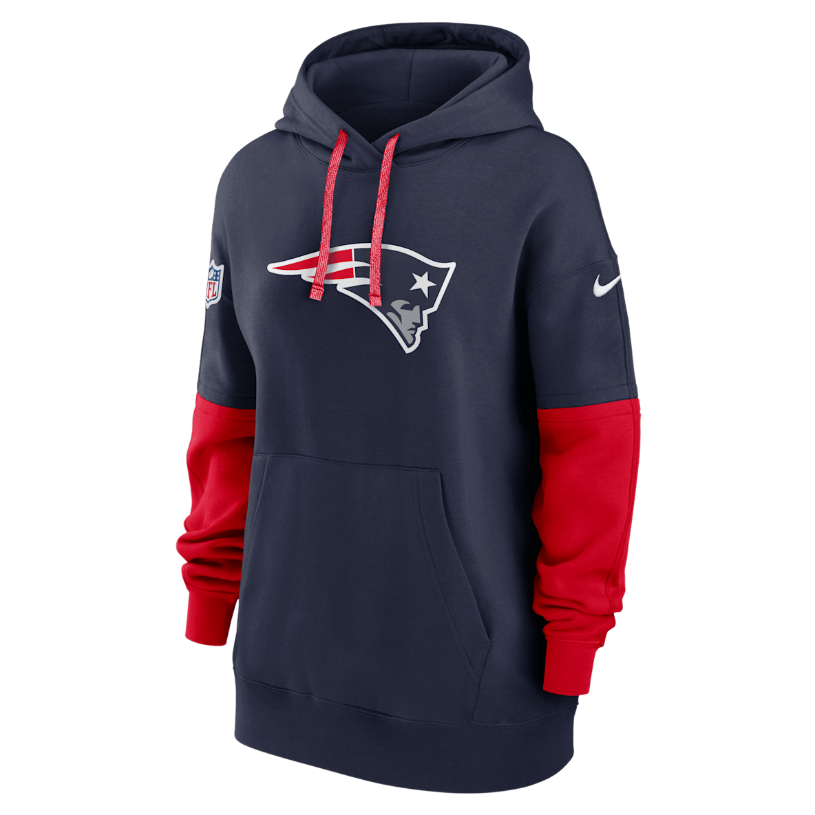 New England Patriots Sideline Essential New England Patriots Sideline Essential Women's Nike NFL Pullover Hoodie