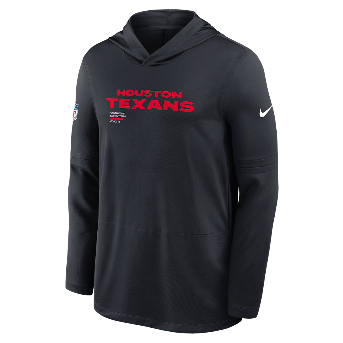 Houston Texans Pure Fury Sideline Houston Texans Pure Fury Sideline Men's Nike Dri-FIT NFL Long-Sleeve Hooded Top